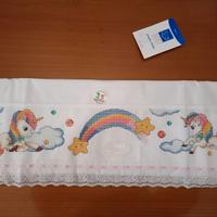 Lenzuolino lettino punto croce