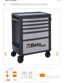 Cassettiera Beta RSC24 Grigia 6 cassetti