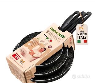 set 3 padelle NATURAPIÙ 