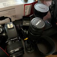 Canon eos 1100 d + 3 obiettivi professionali + kit