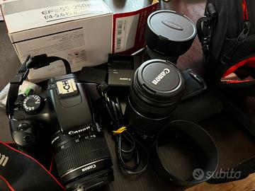 Canon eos 1100 d + 3 obiettivi professionali + kit