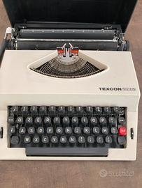 Macchina da scrivere vintage Texcon 2002 anni 70