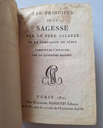 Libro 1821, Les principes de la sagesse, Salazar