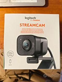 Logitech StreamCam (nera) – Nuova, mai usa