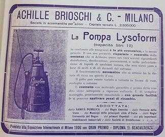 Pompa tecnica Lysoform vintage