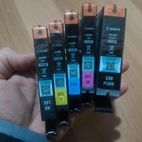 5 cartucce ORIGINALI CANON PGI-550 / CLI-551