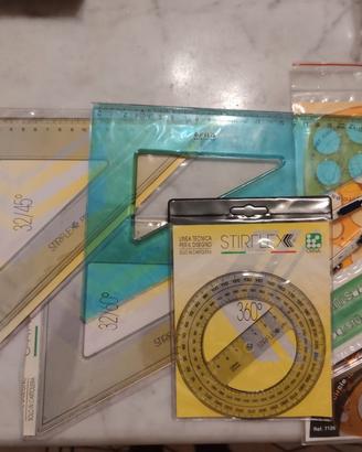 Set scuola per disegno tecnico