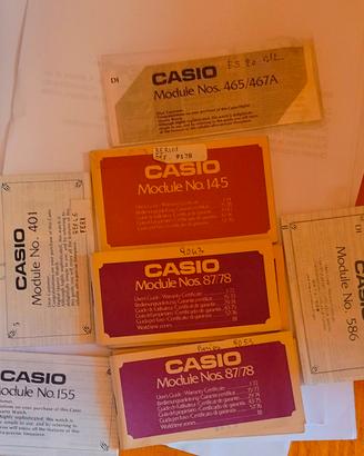 libretti orologi Casio 