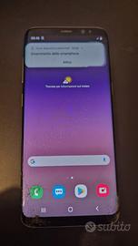 Samsung Galaxy S8 Blu vetro display rotto 