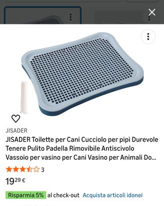 Toilette ferma traversa per cane