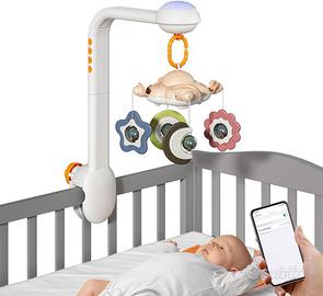 NUOVA Giostrina Culla Neonato con Musica e Proiett