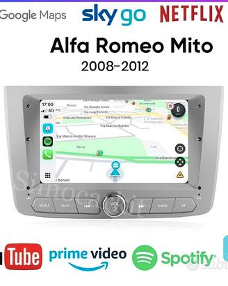 Autoradio CarPlay Android Auto per Alfa MiTo 7"