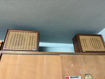 Coppia di casse acustiche vintage