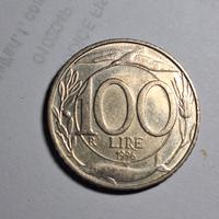 Moneta 100 lire del 1996 