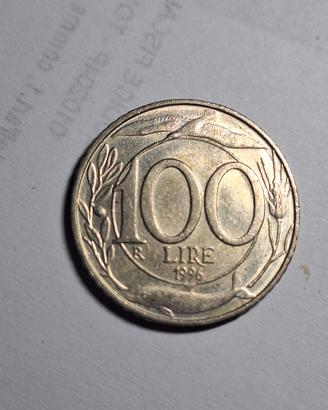 Moneta 100 lire del 1996 