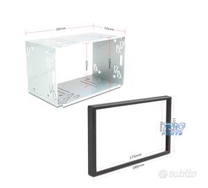 SCATOLA ADATTATRICE UNIVERSALE 2 DIN IN METALLO CO