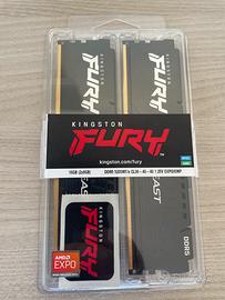 Ram DDR5 16GB(2x8GB) Amd expo/XMP Kingstone fury