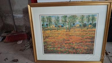 quadro è una stampa intitolata "Campo di Papaveri"