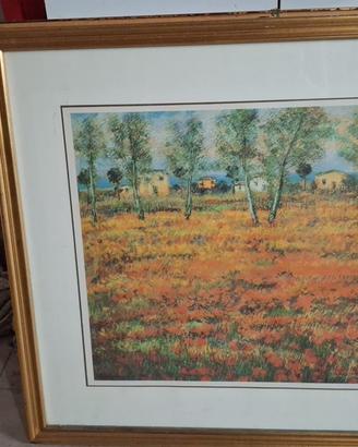 quadro è una stampa intitolata "Campo di Papaveri"