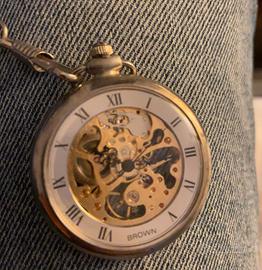 Orologio da tasca brown