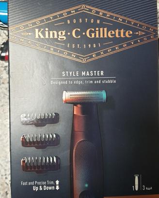 King C. Gillette Style Master Regolabarba NUOVO