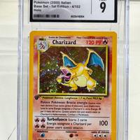 Pokemon Charizard prima edizione italiana CGC 9.0