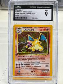 Pokemon Charizard prima edizione italiana CGC 9.0