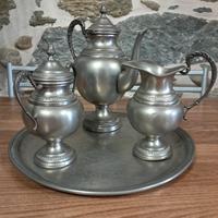 Servizio caffè in peltro