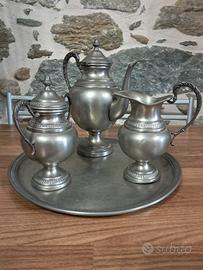 Servizio caffè in peltro