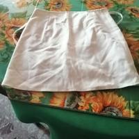 minigonna panna ONIX con spacco laterale 