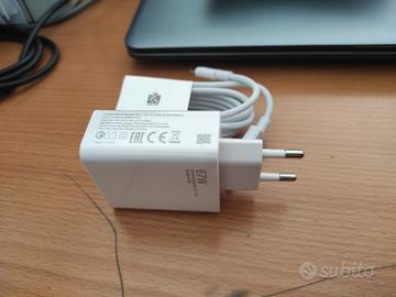 Caricabatterie rapido veloce 67w con cavetto tipe