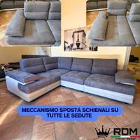 DIVANO ANGOLARE MAICOL ANTIMACCHIA 295X220
