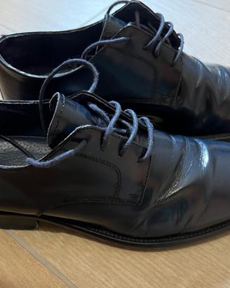 Scarpe da Cerimonia Uomo in Pelle - Blu