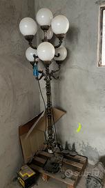 Lampada da terra vintage a stelo pluriluce