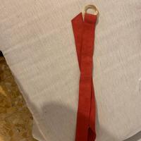 Cintura rossa di camoscio