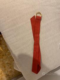 Cintura rossa di camoscio