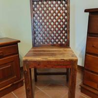 Sedia legno massello