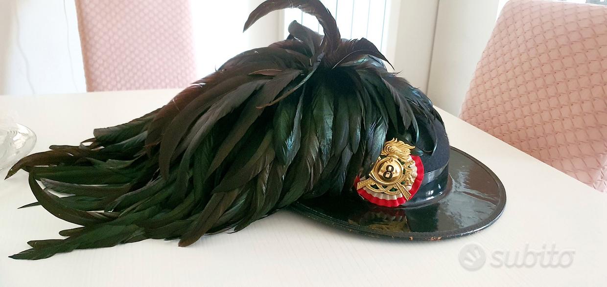 Cappello Piumetto Bersaglieri Usato PIUMETTO 200 PIUME BERSAGLIERI