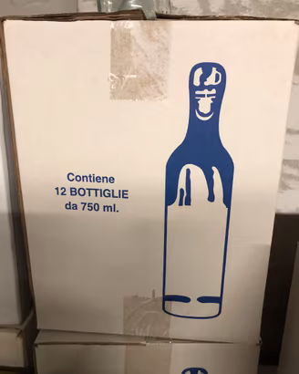 bottiglia in vetro per vino