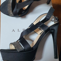 Albano Swarovski sandalo con plateau