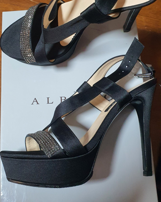 Albano Swarovski sandalo con plateau