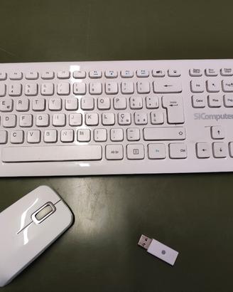 tastiera e mouse wireless