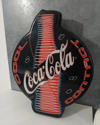 Targa Insegna Luminosa Pubblicitaria Coca Cola