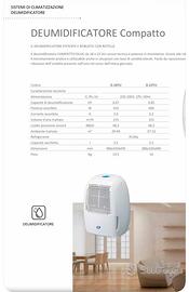 Deumidificatore compatto e potente