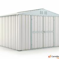 Box capanno giardino Acciaio 327x269cm bianco
