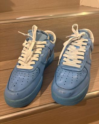 Sneaker Nike Air Force 1 Low Off White Blue 43