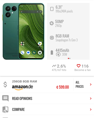 Fairphone 6 nuovo colore forest green+ accessori