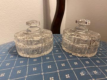 Scatoline in cristallo di Boemia vintage