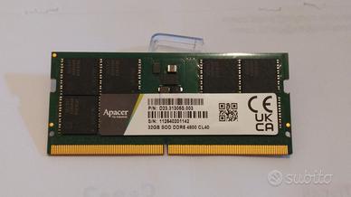 Memorie RAM sodimm DDR5 e altre