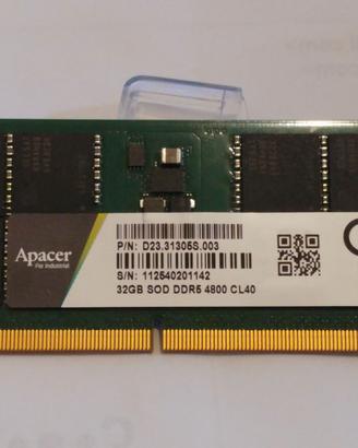 Memorie RAM sodimm DDR5 e altre